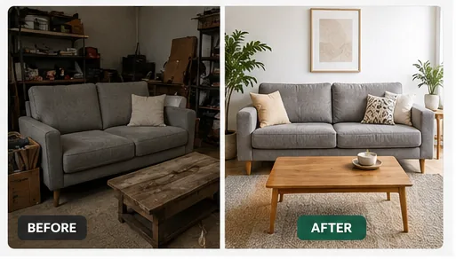 Bright, clear listing photo of a second-hand furniture piece that attracts more buyers