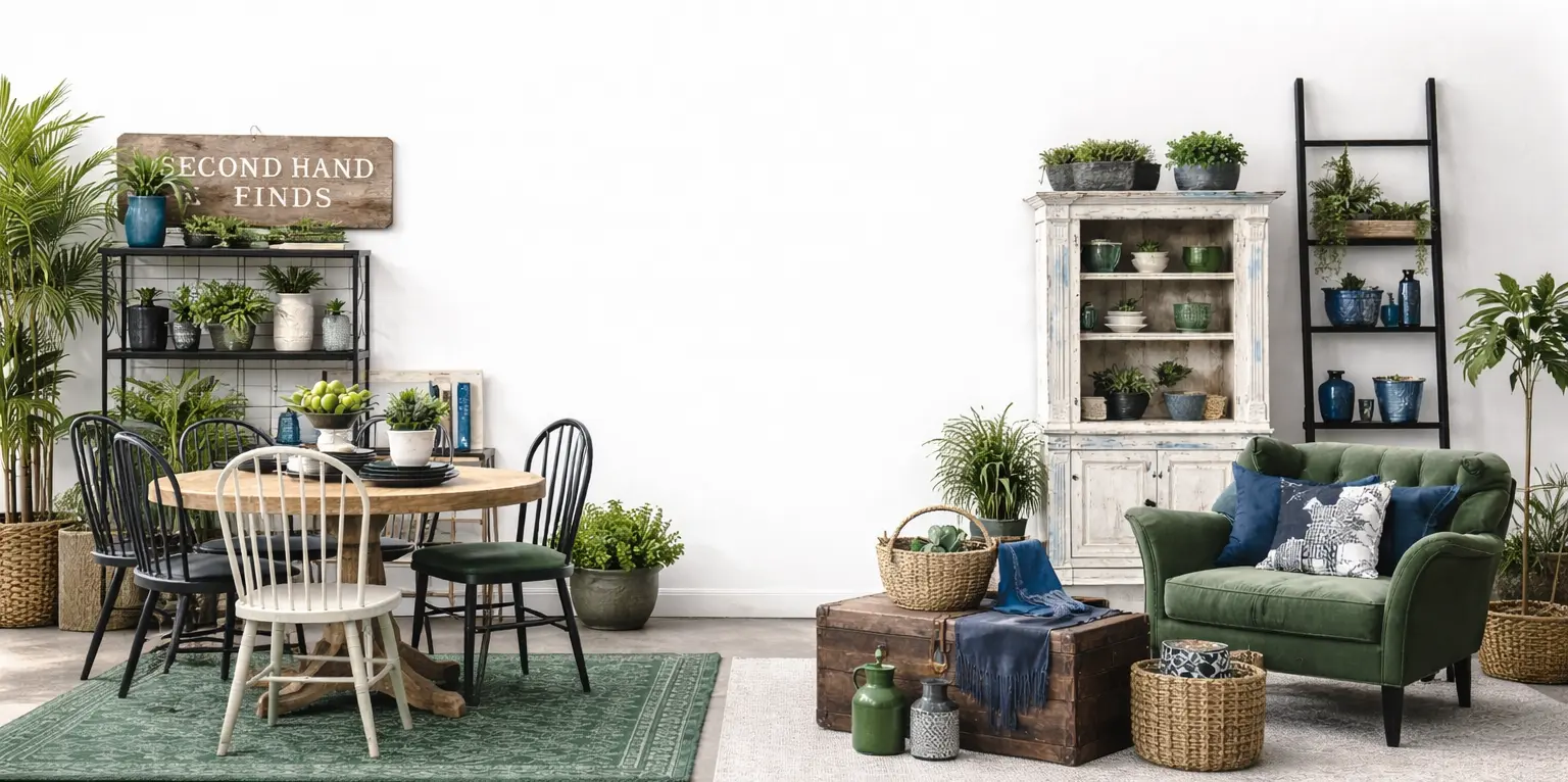 Second-hand furniture showcase